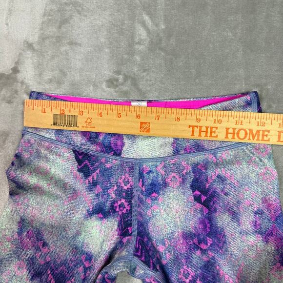 Ivivva Lululemon Tie Dye Abstract Full Length Leggings Kids Girls size 12 - Picture 6 of 10